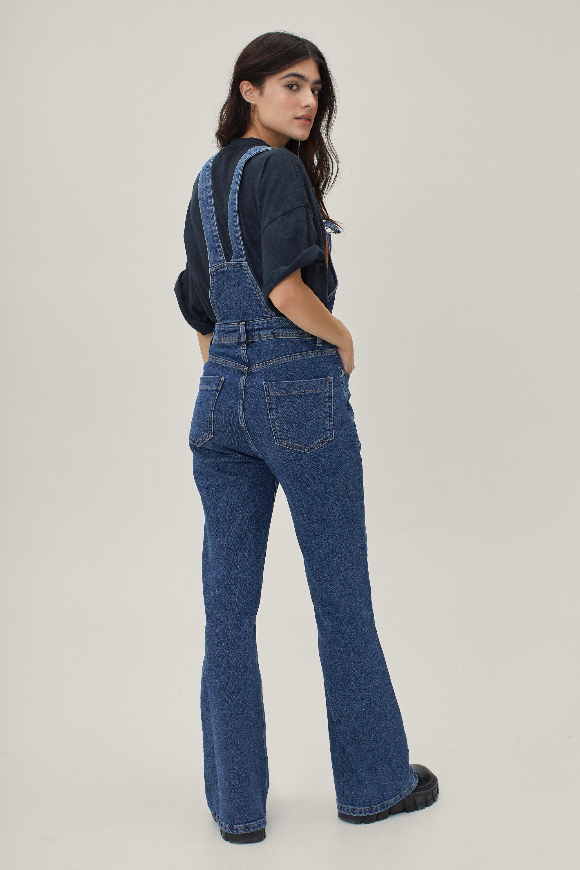 Flare dungarees clearance